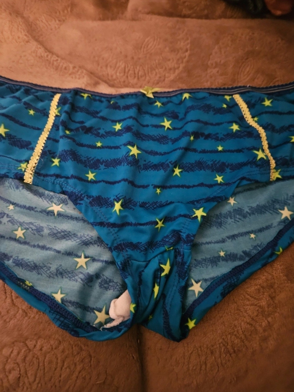 Blue Star-Print Panties